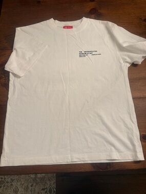 PacSun White Tee with Red Brand Tag